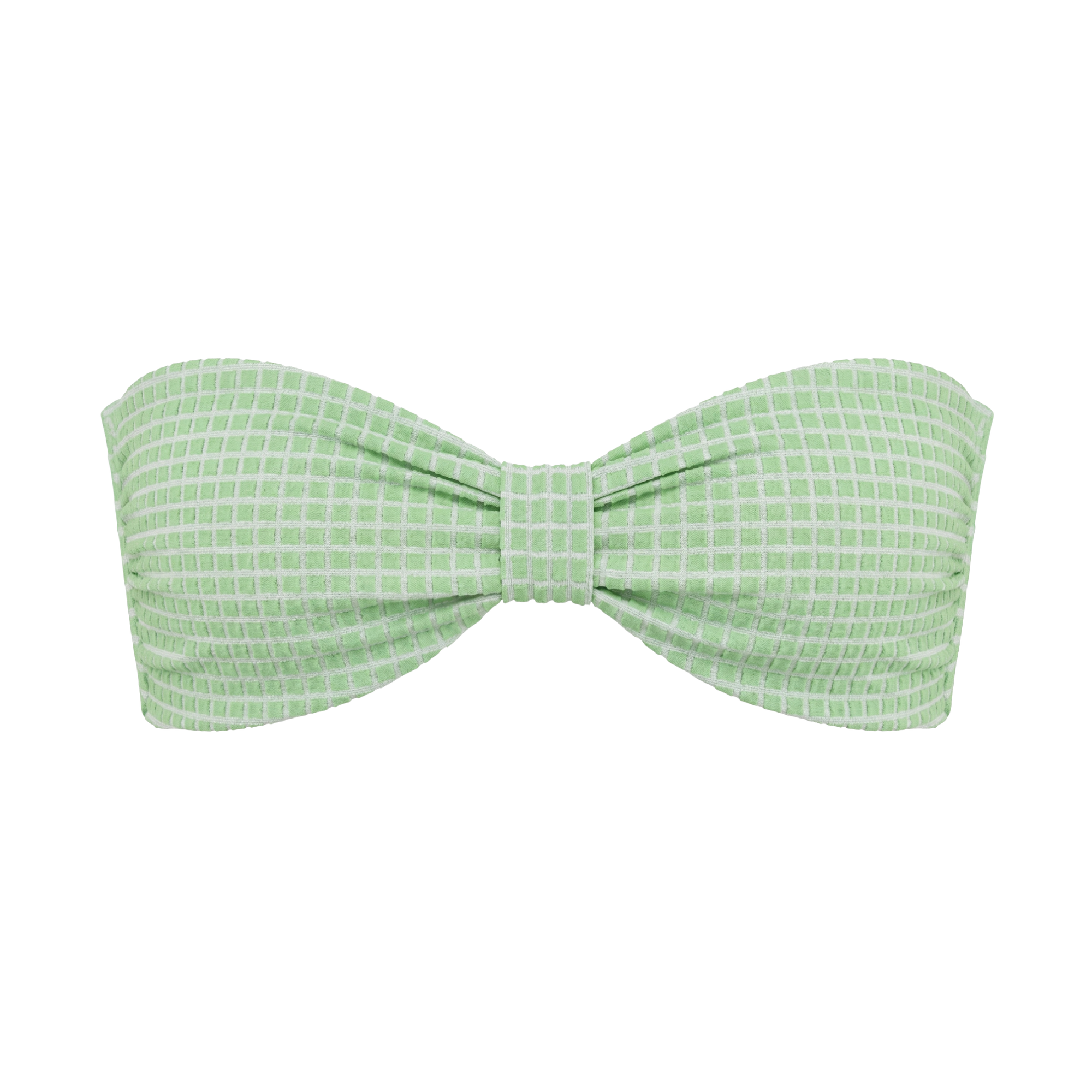 Green Strapless Bikini Top