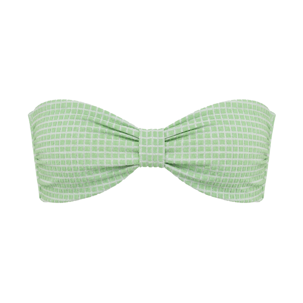 Green Strapless Bikini Top